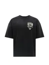 Amiri Eagle Printed Oversized T-shirt In Black