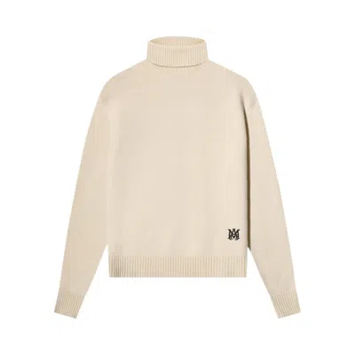 Pre-owned Amiri Eco Cashmere Funnel Neck 'ivory' | White | Men's Size L