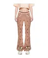Amiri Elastic Waist-edge Casual Pants In Pink
