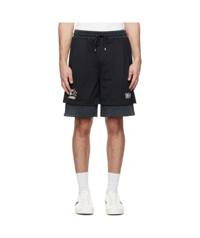 Amiri Elastic Waist Shorts In Black