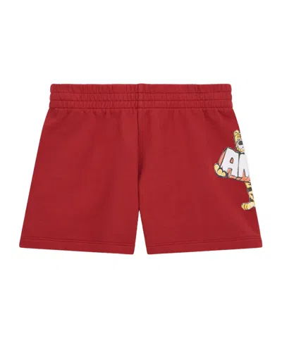 Amiri Kids' Elastic Waist Shorts In Red