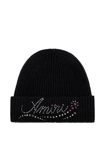 AMIRI EMBELLISHED BEANIE HAT