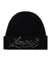 Amiri Embellished Beanie Hat In Black
