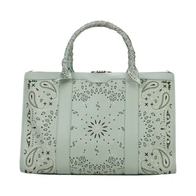 Pre-owned Amiri Embroidered Bandana Weekender 'frosty Green' | Men's Size Onesize