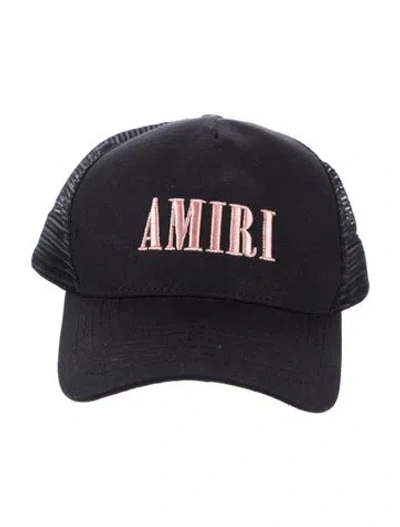 Pre-owned Amiri Embroidered Baseball Cap In Black/pink