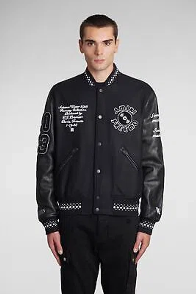 Pre-owned Amiri Embroidered Bomber Jacket In Blackwoolnylon
