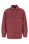 Amiri Red Embroidered Boucle Jacket In Deepred
