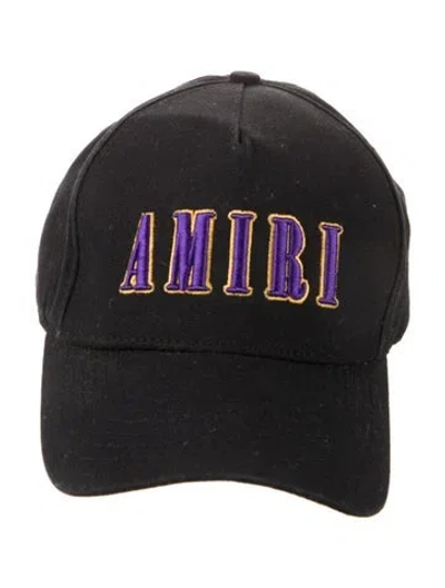 Pre-owned Amiri Embroidered Cap In Black