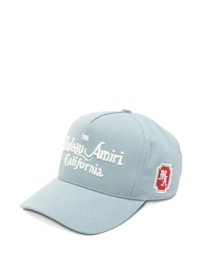 Amiri Embroidered Cap In Blue