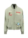 Amiri Embroidered Casual Jacket With Colorful Patches In Green