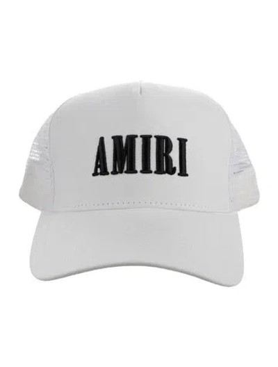 Pre-owned Amiri Embroidered Core Trucker Hat W/ Tags In White