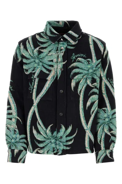 AMIRI AMIRI EMBROIDERED COTTON SHIRT