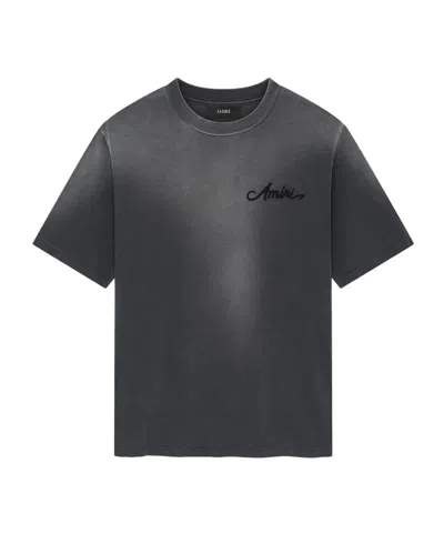 AMIRI EMBROIDERED COTTON T-SHIRT
