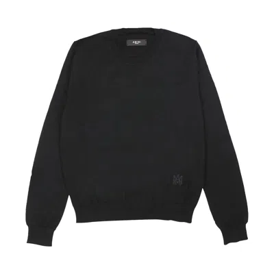 Pre-owned Amiri Embroidered Crew 'black'