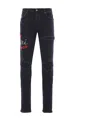 Amiri Casual Trousers With Five Pockets And Embroidery In Black