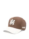 Amiri Embroidered-logo Baseball Cap In Brown