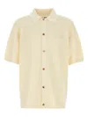 Amiri Crochet Shirt With Ribbed Cuffs And Hem In Multi
