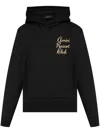 Amiri Resort Club Letter-printed Hooded Hooded Hoodie In Black