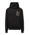 Amiri Resort Club Letter-printed Hooded Hooded Hoodie In Black
