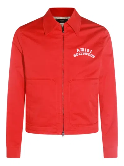 AMIRI EMBROIDERED-LOGO JACKET