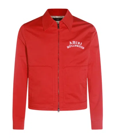 AMIRI EMBROIDERED-LOGO JACKET