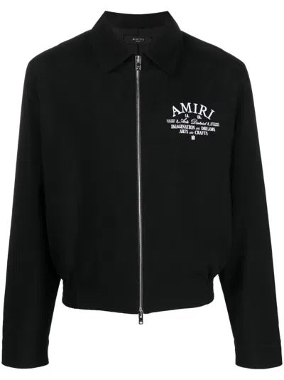 AMIRI EMBROIDERED-LOGO JACKET