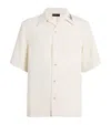 Amiri Quad Jacquard Bowling Shirt In White