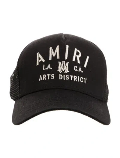Pre-owned Amiri Embroidered Logo Snapback Hat In Black/neutrals