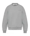 Amiri Embroidered-logo Sweatshirt In Gray