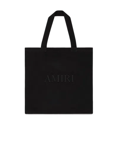 Amiri Embroidered Logo Tote Bag In Black
