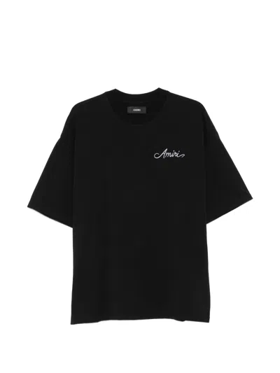 Amiri Embroidered Logo T-shirt In Purple
