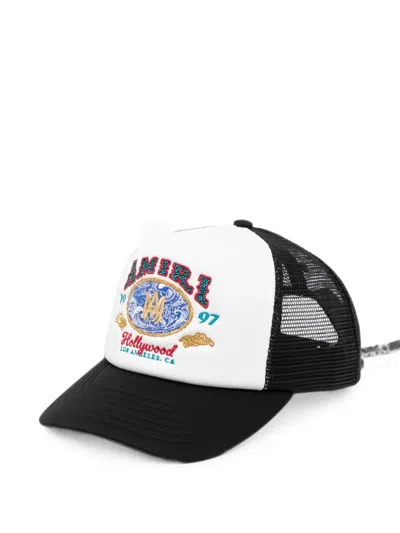 Amiri Embroidered Mesh-panel Trucker Cap In Multi