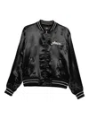 Amiri Bomber Jacket With Ribbed Cuffs And Hem In Black