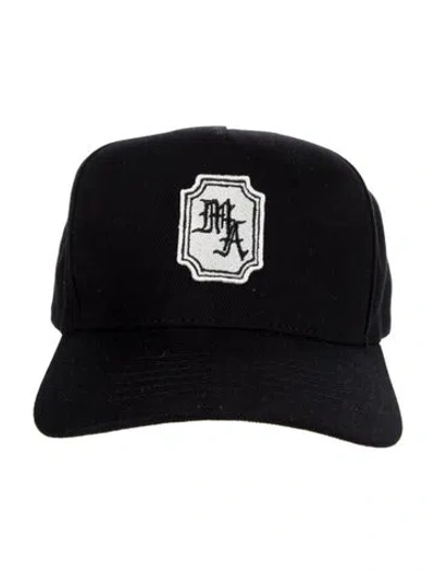 Pre-owned Amiri Embroidered Snapback Hat In Black