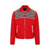 AMIRI EMBROIDERED WOOL BLOUSON JACKET FOR MEN IN RED