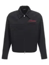 Amiri Embroidered Jacket With Front Pocket And Collar In Black