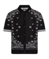 Amiri Bandana Polo Shirt In Black