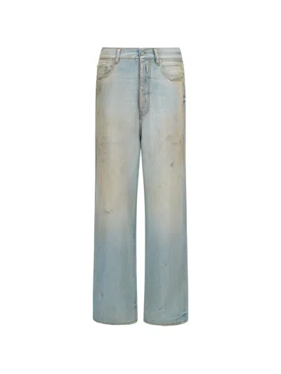 Amiri Faded Baggy Jeans In Blue