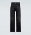Amiri Straight Trousers With Five Pockets And Belt Loops In Black