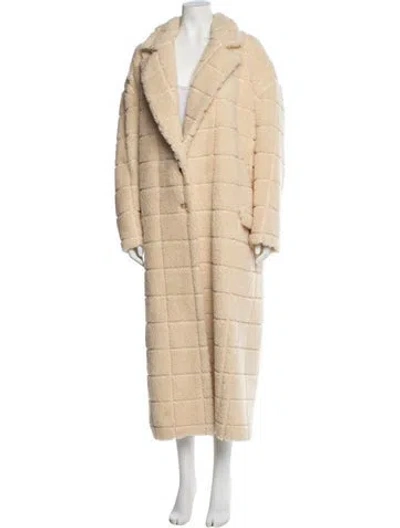 Pre-owned Amiri Faux Fur Coat In Neutrals