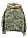Amiri Faux Fur Hooded Jacket In Green