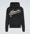 Amiri Filigree Cotton Jersey Hoodie In Black