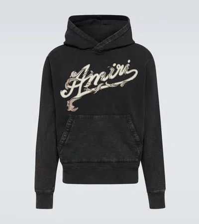 AMIRI FILIGREE COTTON JERSEY HOODIE