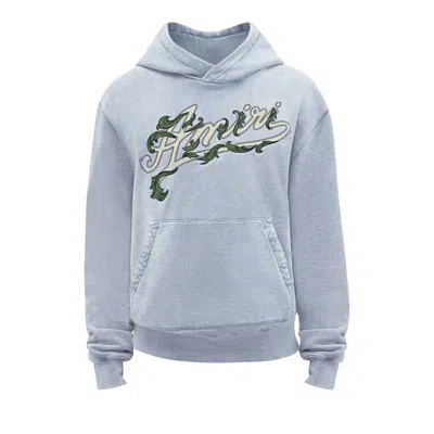 Pre-owned Amiri Filigree Hoodie 'ashley Blue' | Men's Size Xxl