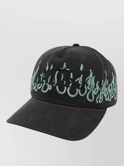 Amiri Flame Embroidered Baseball Cap