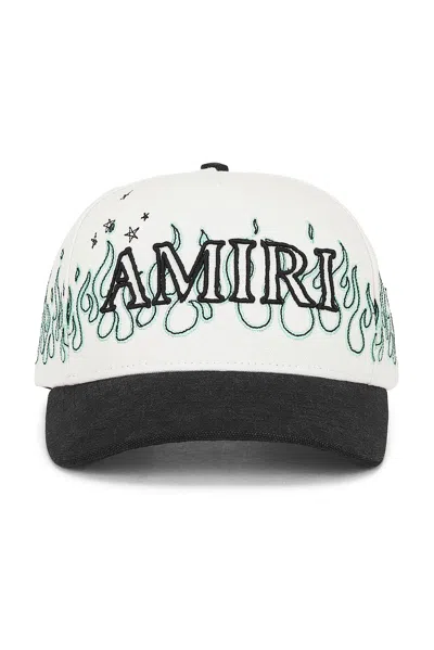 Amiri Flames Baseball Cap In Neutral