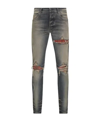 Amiri Flannel Mx1 Jean In Gray