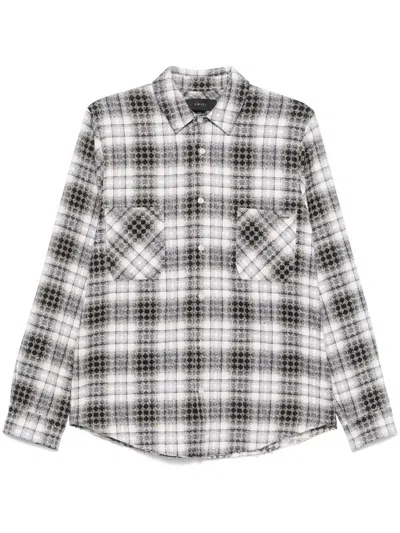 Amiri Klassisches Flanellhemd In Weiss