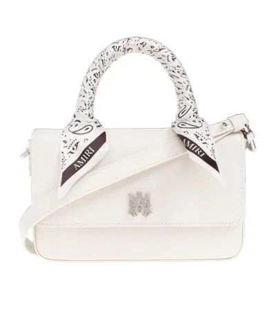 Amiri Flap Shoulder Bag In White