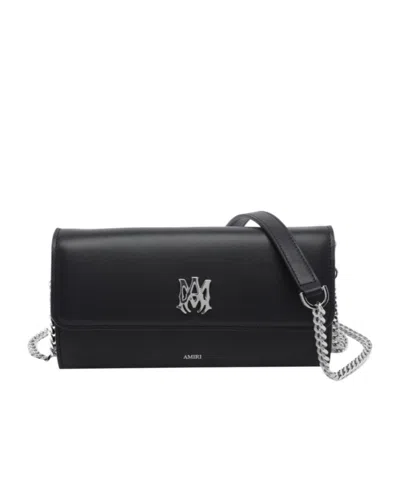 Amiri Flap Shoulder Bag In Black